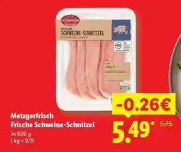 Lidl Metzgerfrisch Frische Schweine- Schnitzel Angebot