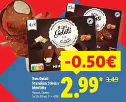 Lidl Bon Gelati Premium Stieleis Mini Mix Angebot