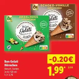 Lidl Bon Gelati Hörnchen Angebot