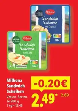 Lidl Milbona Sandwich Scheiben Angebot