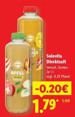 Lidl Solevita Direktsaft Angebot