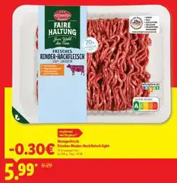 Lidl Metzgerfrisch Frisches Rinder-Hackfleisch light Angebot
