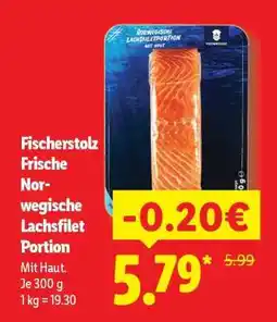 Lidl Fischerstolz Frische Norwegische Lachsfilet Portion Angebot