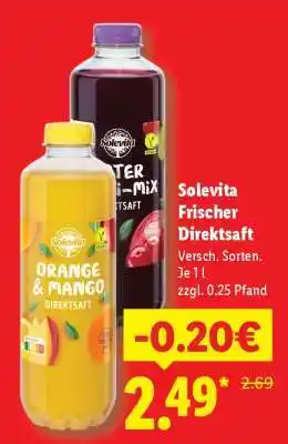 Lidl Solevita Frischer Direktsaft Angebot
