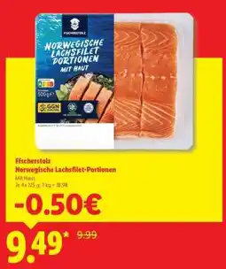 Lidl Fischerstolz Norwegische Lachsfilet-Portionen Angebot