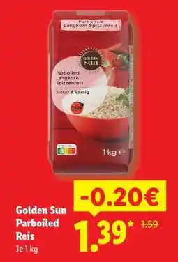 Lidl Golden Sun Parboiled Reis Angebot