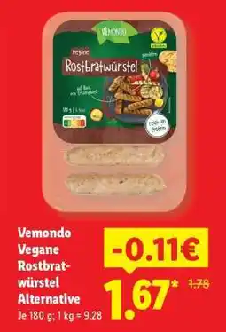 Lidl Vemondo Vegane Rostbratwürstel Alternative Angebot
