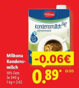 Lidl Milbona Kondensmilch Angebot