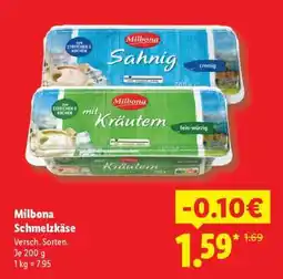 Lidl Milbona Schmelzkäse Angebot