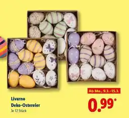 Lidl Livarno Deko-Ostereier Angebot