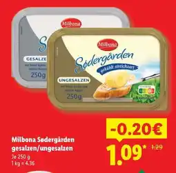 Lidl Milbona Sødergården gesalzen/ungesalzen Angebot