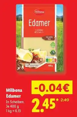 Lidl Milbona Edamer Angebot