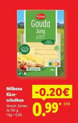 Lidl Milbona Käsescheiben Angebot