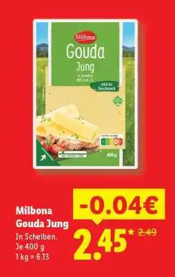 Lidl Milbona Gouda jung Angebot