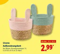 Lidl Livarno Aufbewahrungskorb Angebot