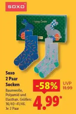 Lidl Soxo 2 Paar Socken Angebot