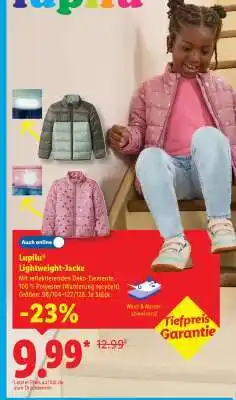 Lidl Lupilu Lightweight-Jacke Angebot