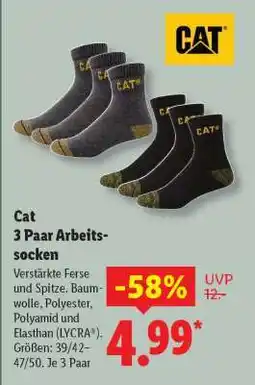 Lidl CAT 3 Paar Arbeits-socken Angebot