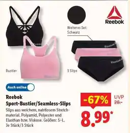 Lidl Reebok Sport-Bustier/Seamless-Slips Angebot