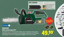 Lidl PARKSIDE Akku-Kettensäge 20 V Angebot