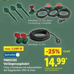 Lidl PARKSIDE Verlängerungskabel Angebot