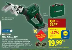 Lidl PARKSIDE Akku-Astsäge 20 V Angebot