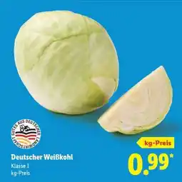 Lidl Deutscher Weißkohl Angebot