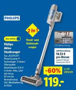 Lidl PHILIPS Akku- staubsauger Angebot
