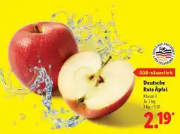 Lidl Deutsche rote Äpfel Angebot