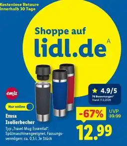 Lidl emsa Isolierbecher Angebot