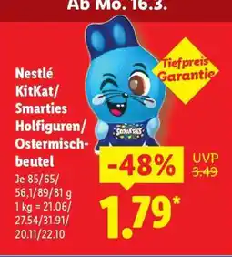 Lidl Nestlé KitKat/Smarties Holfiguren/Ostermischbeutel Angebot