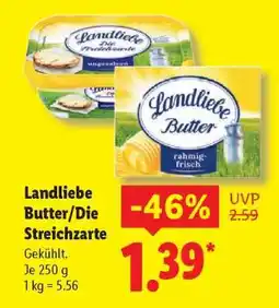 Lidl Landliebe Butter/Die Streichzarte Angebot
