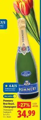 Lidl Pommery Brut Royal, Champagner Angebot