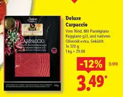 Lidl Deluxe Carpaccio Angebot