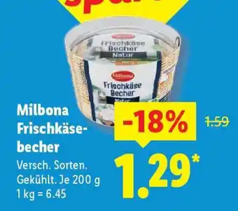 Lidl Milbona Frischkäsebecher Angebot