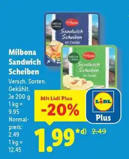 Lidl Milbona Sandwich Scheiben Angebot