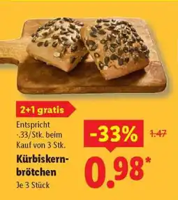 Lidl Kürbiskernbrötchen Angebot