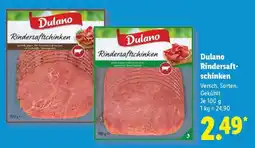 Lidl Dulano Rindersaftschinken Angebot