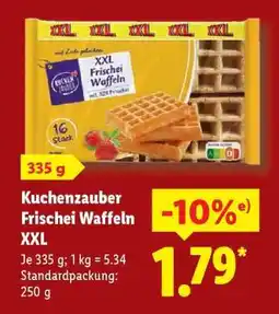 Lidl Kuchenzauber Frischei Waffeln XXL Angebot