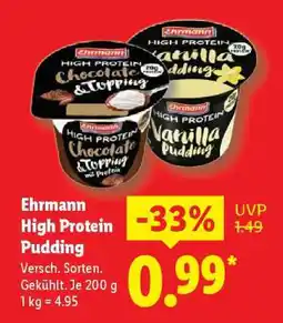 Lidl Ehrmann High Protein Pudding Angebot