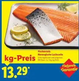 Lidl Fischerstolz Norwegische Lachseite Angebot