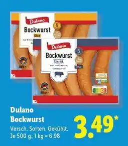 Lidl Dulano Bockwurst Angebot
