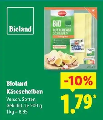 Lidl Bioland Käsescheiben Angebot