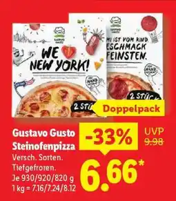 Lidl Gustavo Gusto Steinofenpizza Angebot
