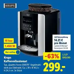 Lidl KRUPS Kaffeevollautomat Angebot