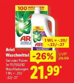 Lidl Ariel Waschmittel Angebot