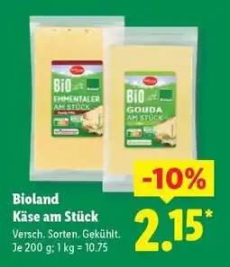 Lidl Bioland Käse am Stück Angebot
