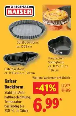 Lidl KAISER Backform Angebot