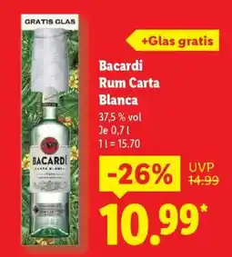 Lidl Bacardi Rum Carta Blanca Angebot