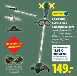 Lidl PARKSIDE Akku-4-in-1-Kombigerät, 40 V Angebot